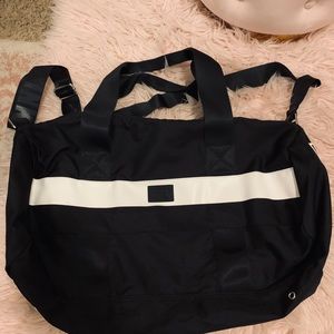 Victoria’s Secret PINK black and white duffle bag